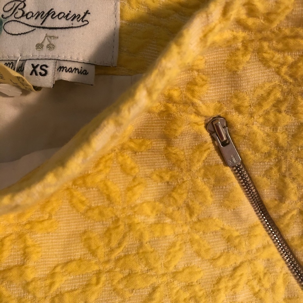 Bonpoint Yelow Jaquared Skirt and Matching Jacket - Picture 7 of 16